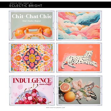 Paper Insert for Acrylic Tray